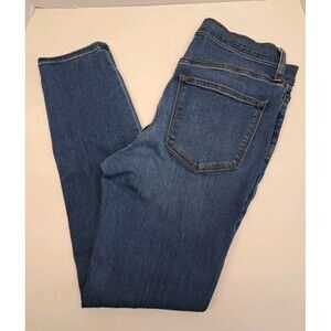 J Crew Factory Womens Size 28 High-Rise Skinny Jeans Indigo Blue Dark Wash